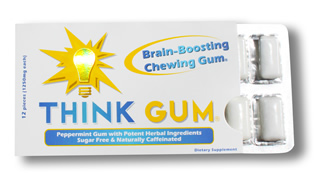 THINK GUM Brain Boosting Chewing Gum 